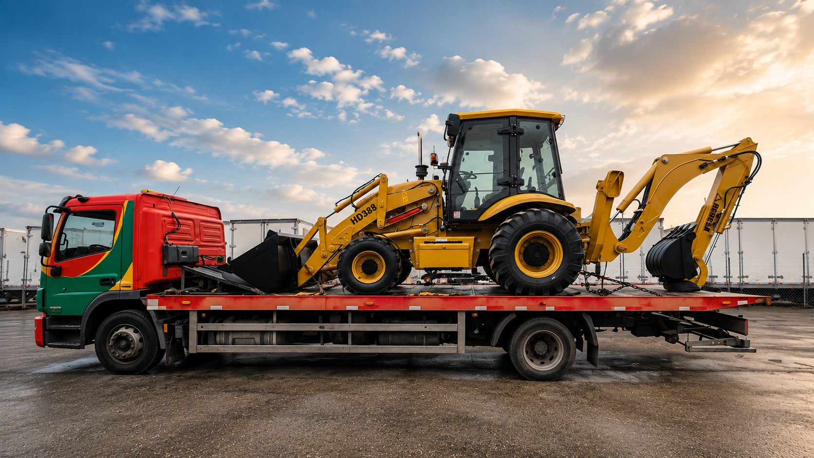 Máquina HEDESA transportada para entrega